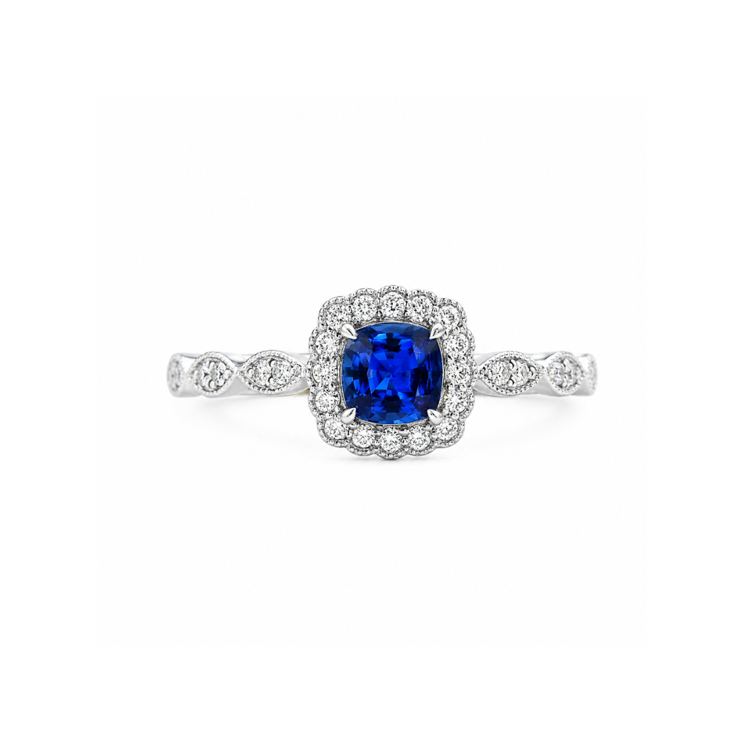 Natural Sapphire Antique Ring