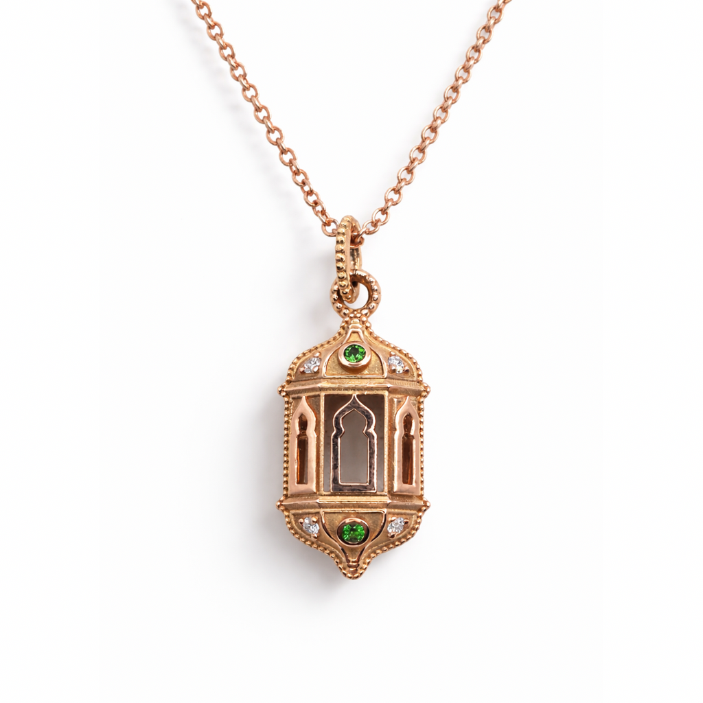 Natural Tsavorite Lantern Pendant